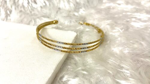 Three layer bracelet golden & silver - Image 2