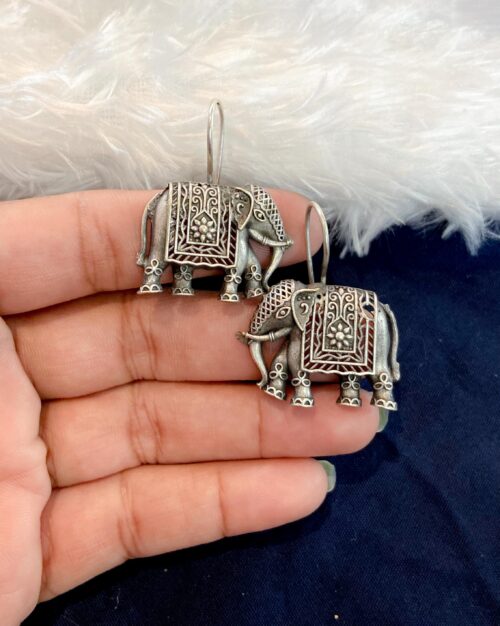 Brass Earring Elephant loop
