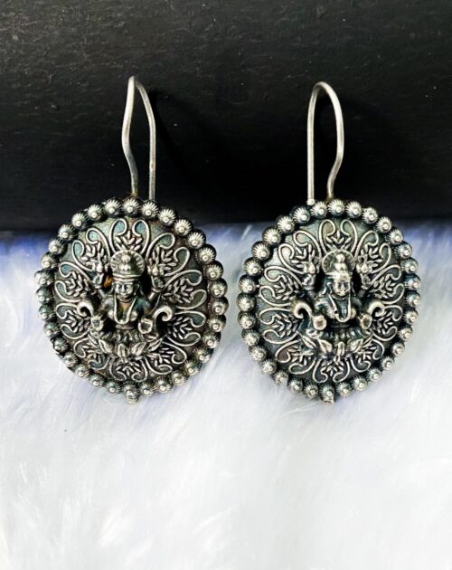 Brass Earring Lord Ganesha loops - Image 4