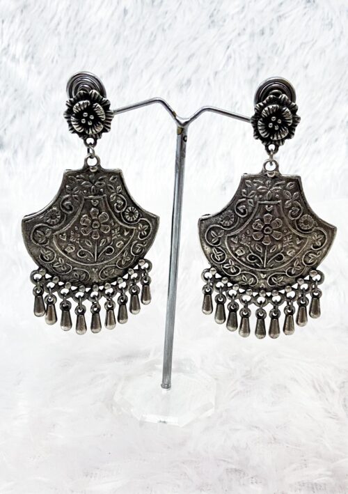 Brass Earring Shield studs - Image 2