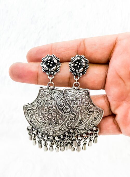 Brass Earring Shield studs
