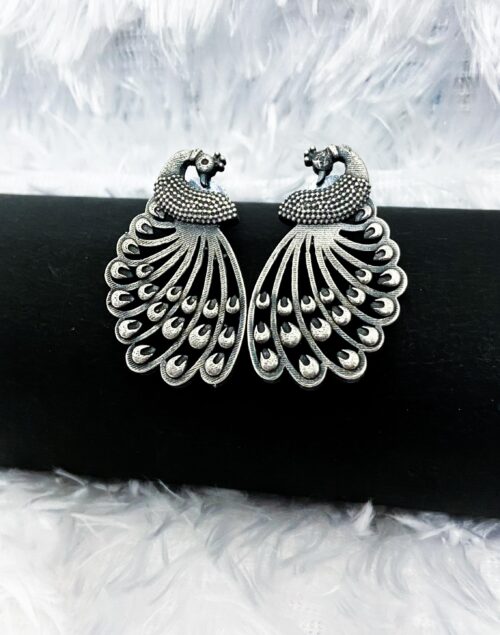 Brass Earring Peacock studs