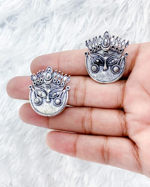 Brass Earring Lord Durga mata studs