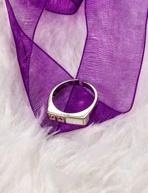 Crystal Accent Stacking Ring - Image 2