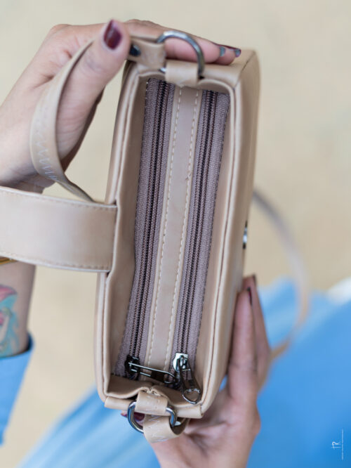 Classic Beige Crossbody Bag - Image 2