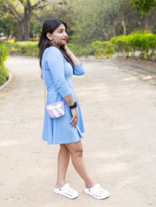 Handmade Crochet Mini Sling Bag - Image 2