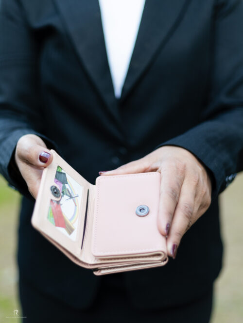 Pink Compact Wallet - Image 3