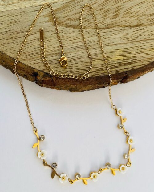 Bloom with elegance—where gold meets delicate floral charm♥️♥️ - Image 5